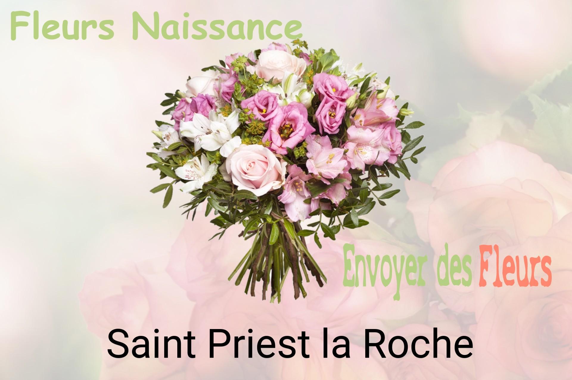 Bouquet de fleurs de naissance livré à Saint-Priest-la-Roche